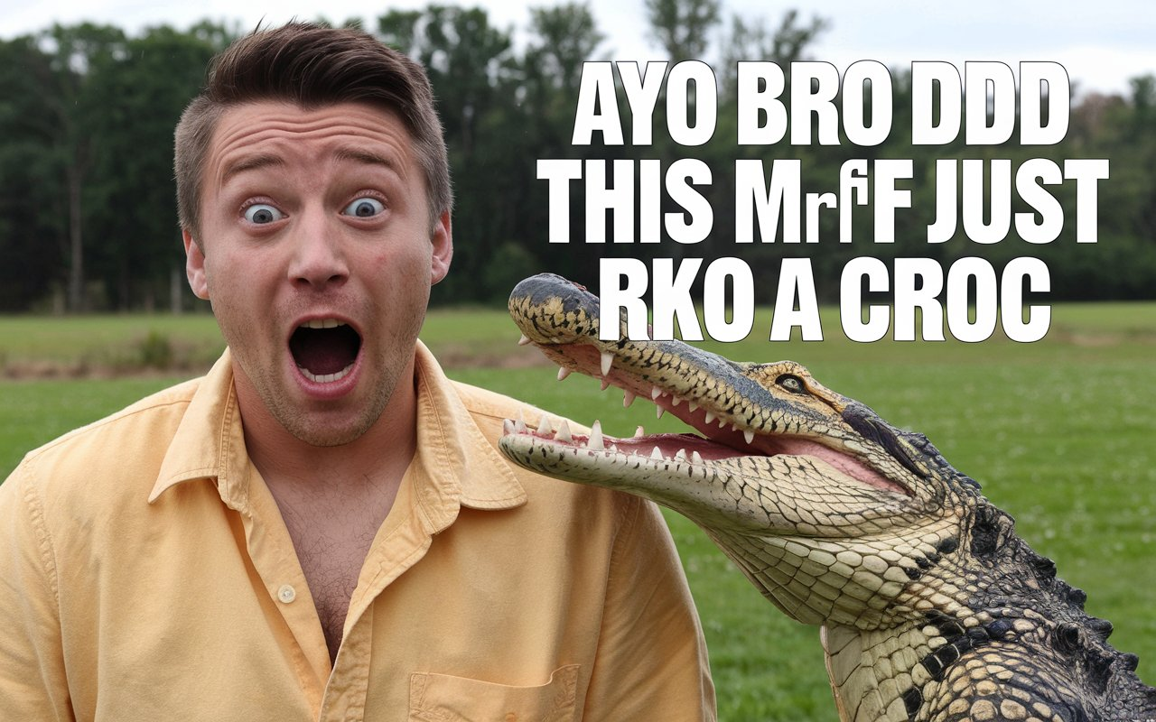 Ayo Bro DD This MF Just RKO a Croc