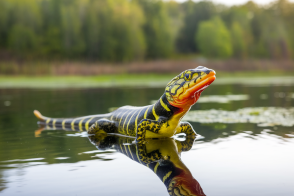 Cabelas black yellow lizard soft bait